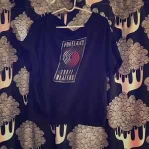Portland trailblazers short sleeved sweater